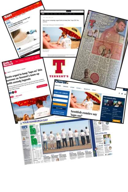 Tennent's 'Taps on' campaign supports Melanoma UK