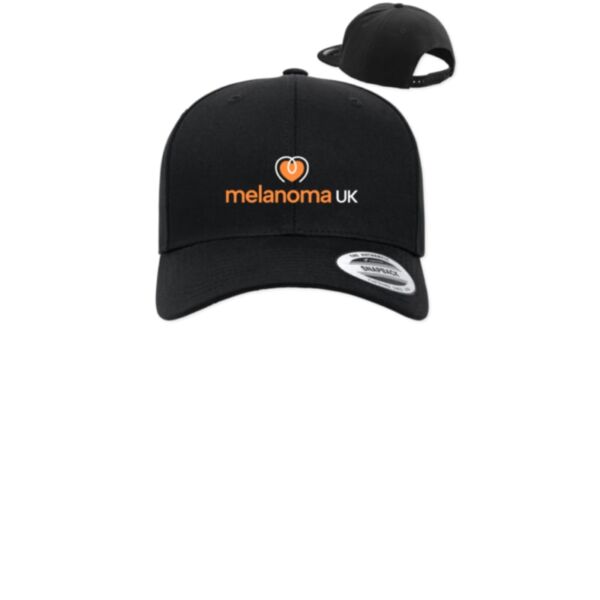 Baseball Cap in black with Melanoma UK Logo
