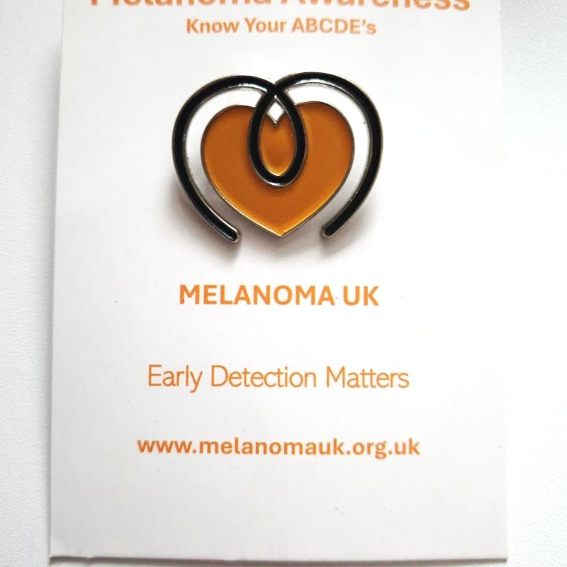 Melanoma UK Pin Badge merchandise